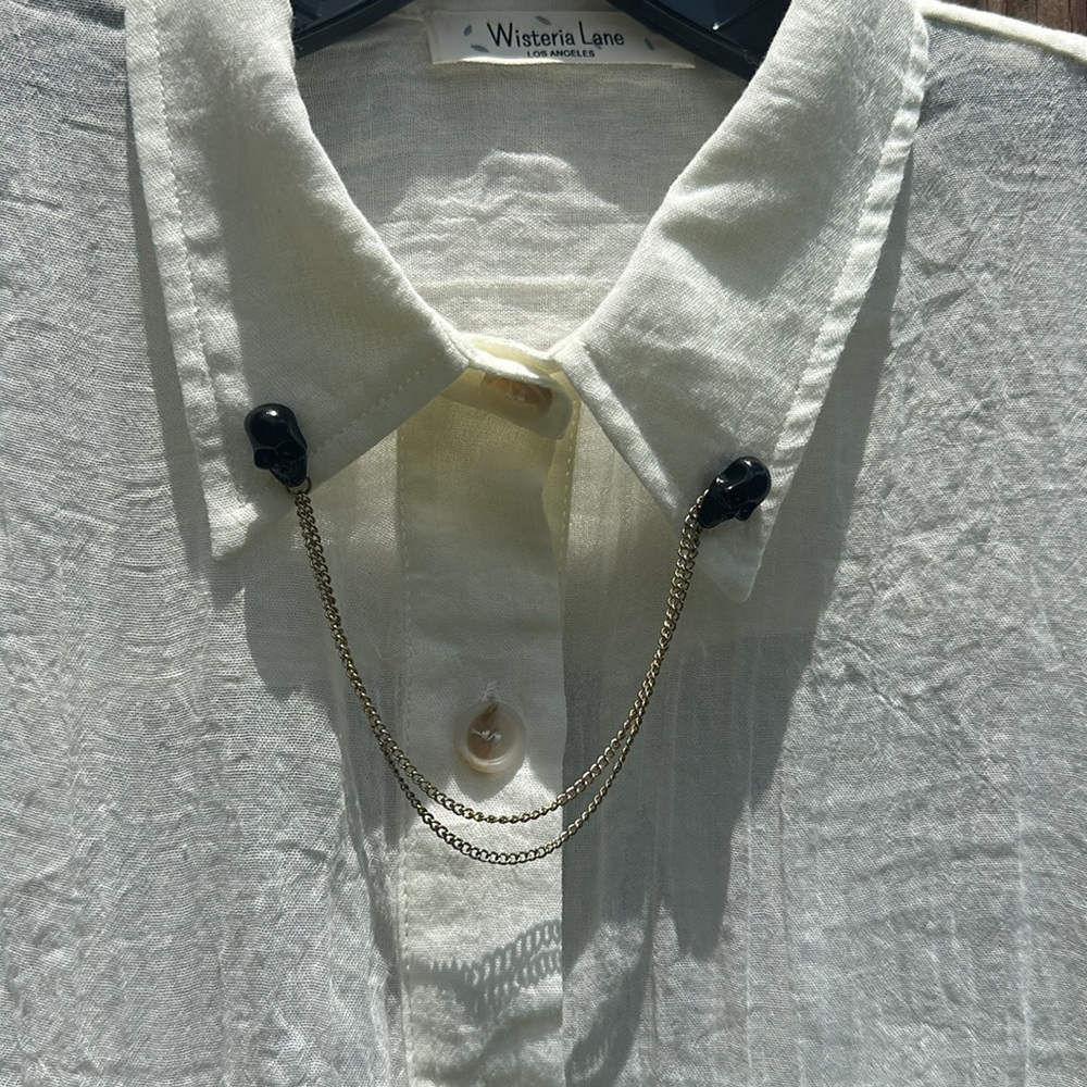 Skull Chain Collar Tips